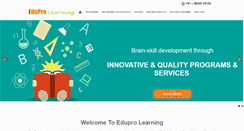 Desktop Screenshot of eduprolearning.com